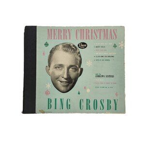 Bing Crosby - Merry Christmas 1947 Vintage 4 x Shellac 10" 78RPM Album Set RARE